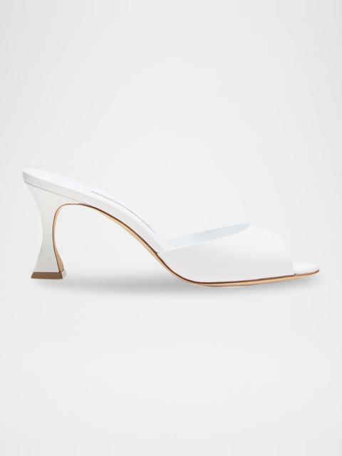 Manolo Blahnik Jadarona Leather Mule Sandals