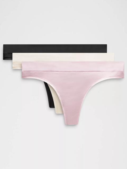 lululemon UnderEase Mid-Rise Thong Underwear *3 Pack