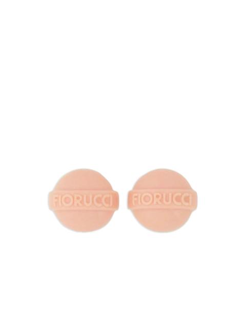 FIORUCCI logo stud earrings