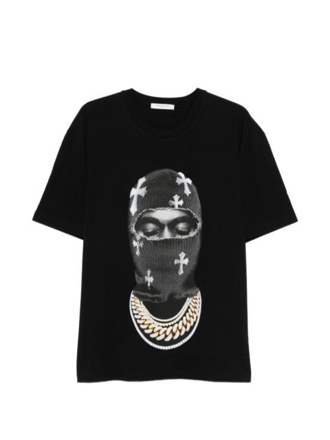 ih nom uh nit Mask Crosses-print T-shirt