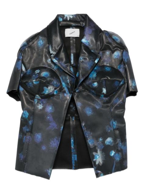 COPERNI holographic floral-print jacket