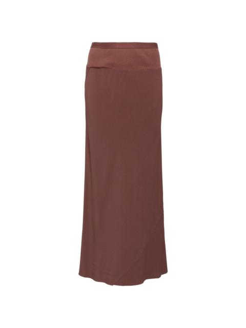 Rick Owens ribbed flared skirt