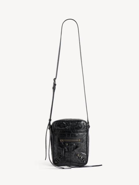 BALENCIAGA Men's Le City Vertical Crossbody Bag in Black