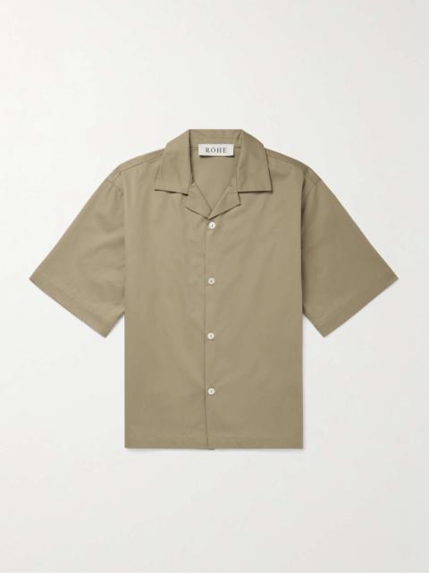 RÓHE Camp-Collar Cotton-Twill Shirt