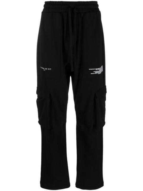 ih nom uh nit Mission logo-print cargo track pants