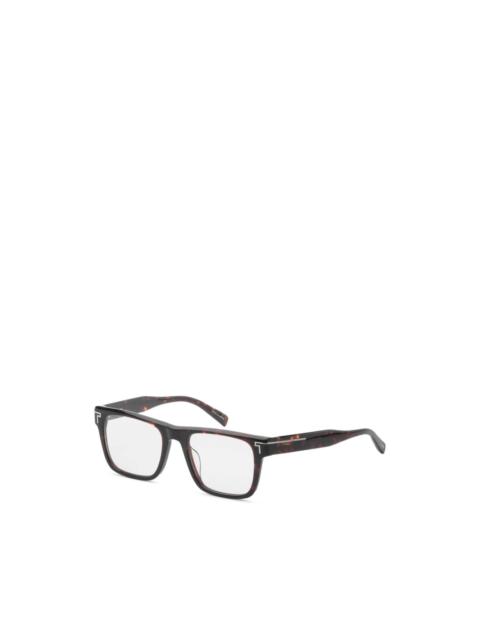 TUMI rectangle-frame glasses