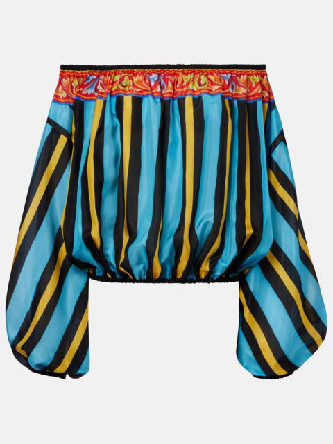 Dolce & Gabbana Patterned silk top