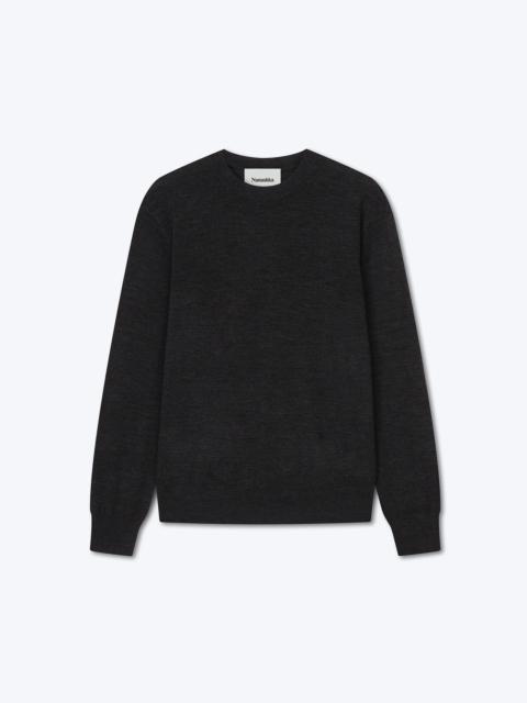 Nanushka MADAN - Superfine merino sweater - Charcoal