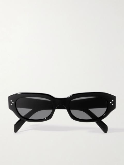 CELINE Oval-Frame Acetate Sunglasses Black