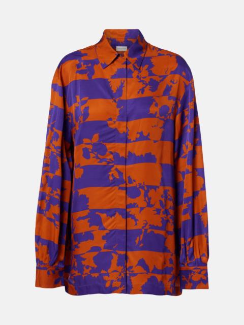 Dries Van Noten Printed satin shirt