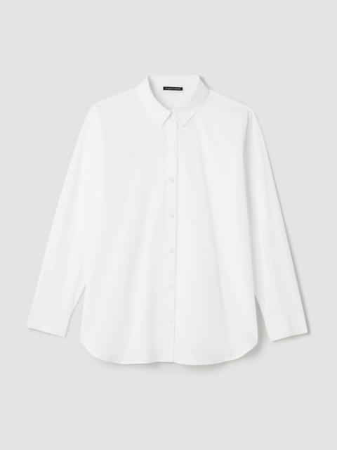 EILEEN FISHER Organic Cotton Poplin Classic Collar Shirt
