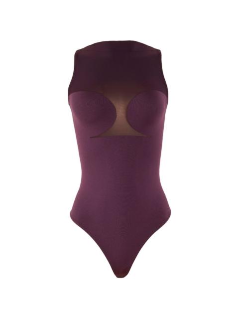 Wolford panelled mesh body