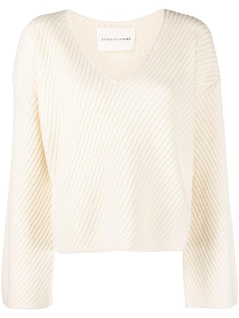 BY MALENE BIRGER ribbed knit jumper