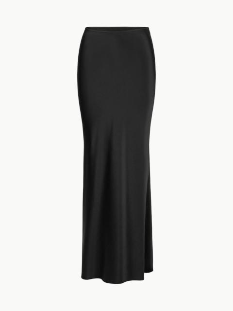 STAUD STAUD ODIN SILK SKIRT BLACK | REVERSIBLE