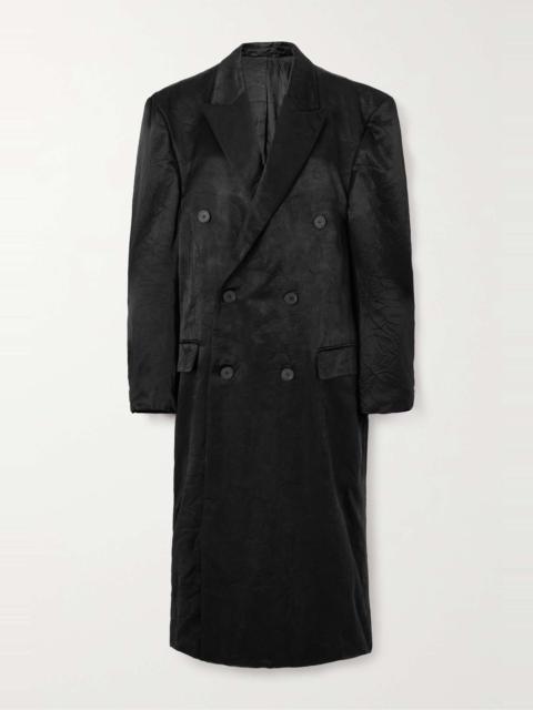 BALENCIAGA Crinkled-satin coat