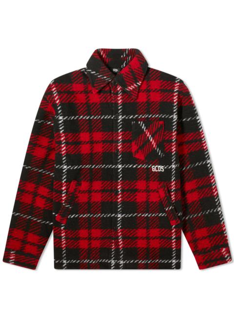 GCDS GCDS Low Band Tartan Overshirt