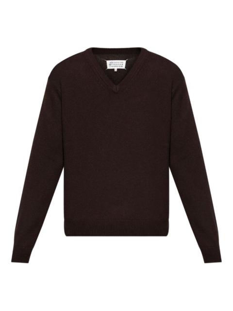 Maison Margiela V-neck cashmere sweater