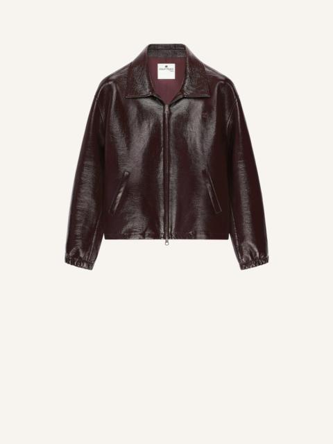courrèges VINYL BOMBER JACKET