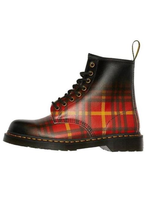 Dr. Martens Dr. Martens 1460 Tartan Leather Boots Black/Orange/Red 25754102