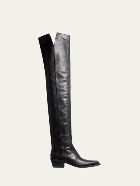 KHAITE Clive Calfskin Over-The-Knee Boots