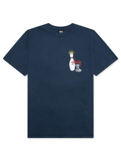Stüssy KINGPIN PIGMENT DYED TEE - NAVY
