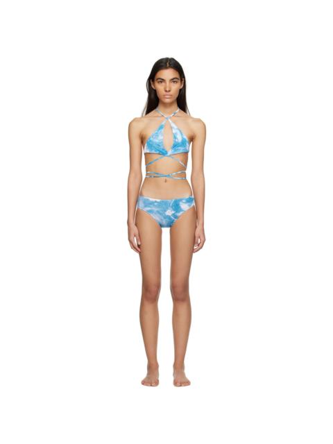 ioannes Blue & White Tie Bikini