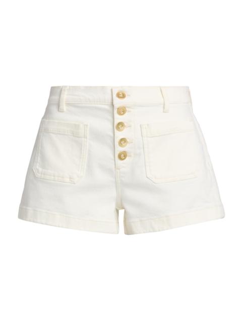 RAMY BROOK Women's Cindy Button-Fly Denim Shorts - White