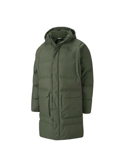 PUMA PUMA Classics Long Down Jacket 'Army Green' 599309-64