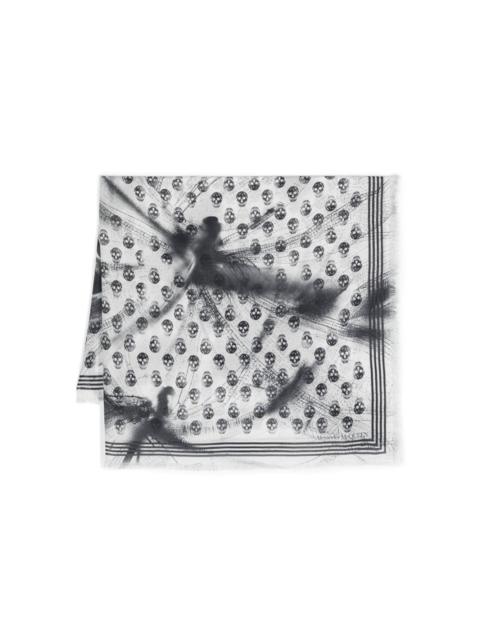 Alexander McQueen skull-print scarf
