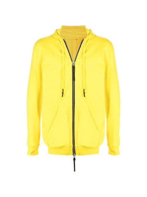 Z2B neck-warmer zip-up hoodie