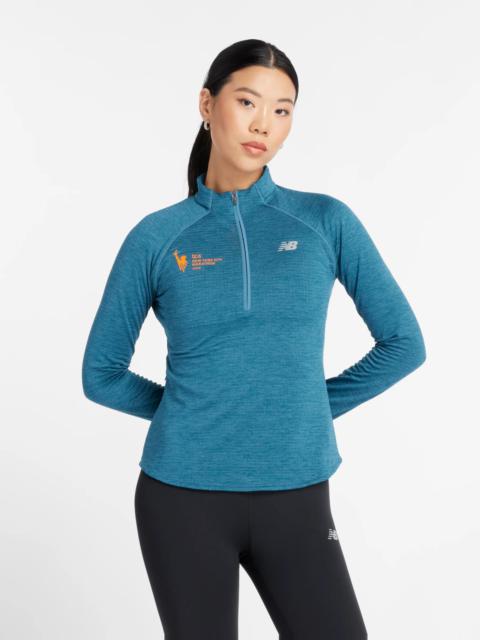 New Balance NYC Marathon Athletics Heat Grid Half Zip