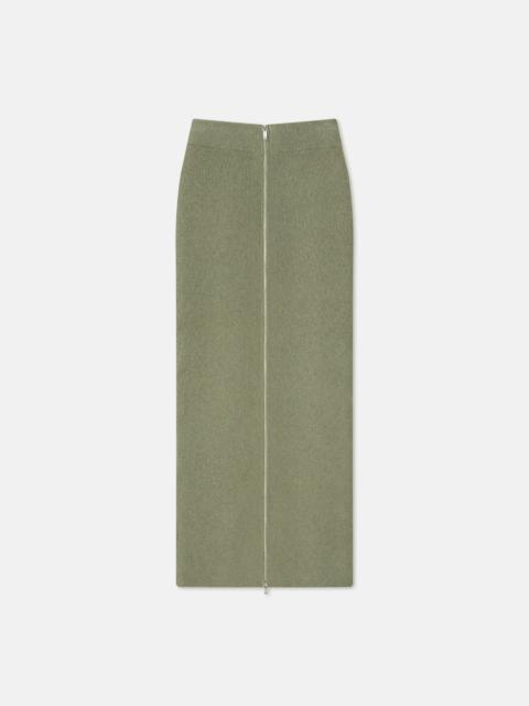 Terry-Knit Midi Skirt