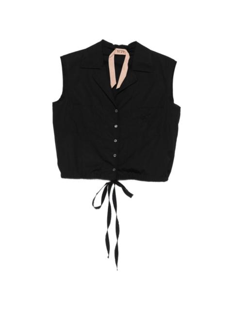 N°21 tie-waist sleeveless shirt