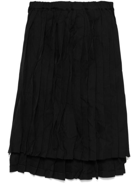 BLACK COMME des GARÇONS pleated skirt