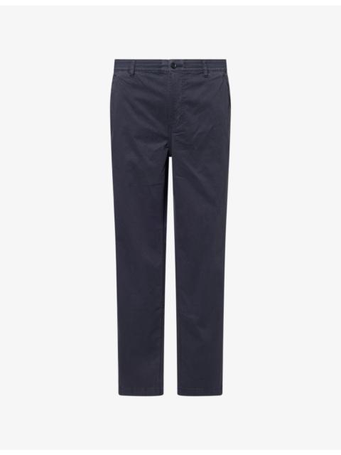 PAIGE Eberton Tapered-Leg Stretch-Cotton Trousers