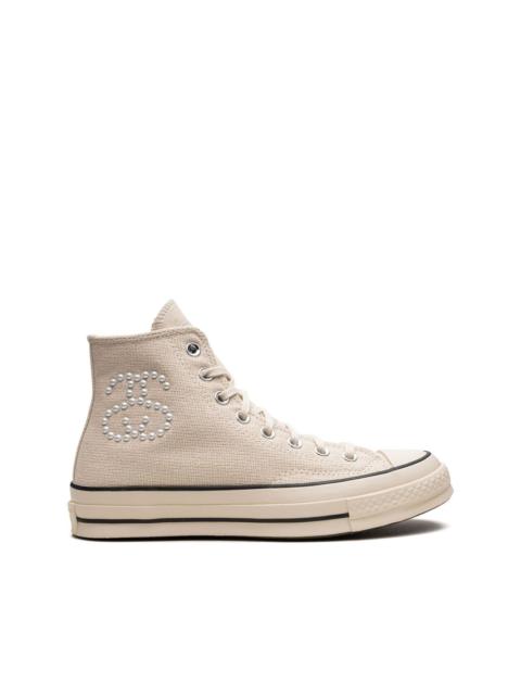 Converse x Stussy Chuck 70 High "Fossil" sneakers