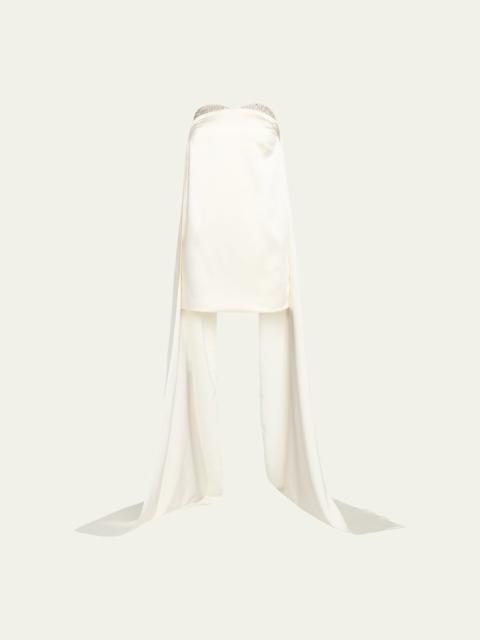 THE NEW ARRIVALS ILKYAZ OZEL Solene Embellished Mini Dress