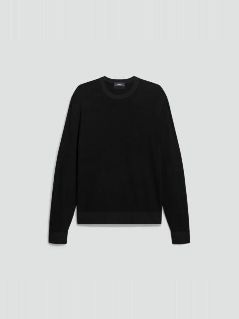 Theory Riland Crewneck Sweater in Light Bilen