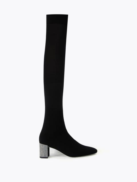 RENE CAOVILLA SONIA BLACK CASHMERE BOOT 60