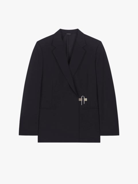 Givenchy JACKET IN LIGHTWEIGHT WOOL WITH PADLOCK