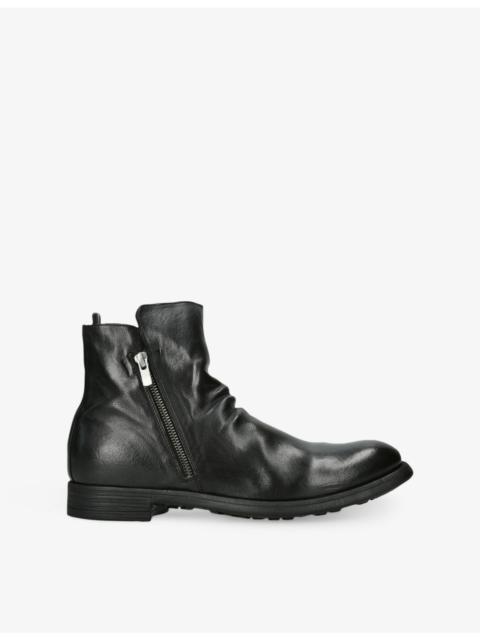 OFFICINE CREATIVE Chronicle Leather Ankle Boots