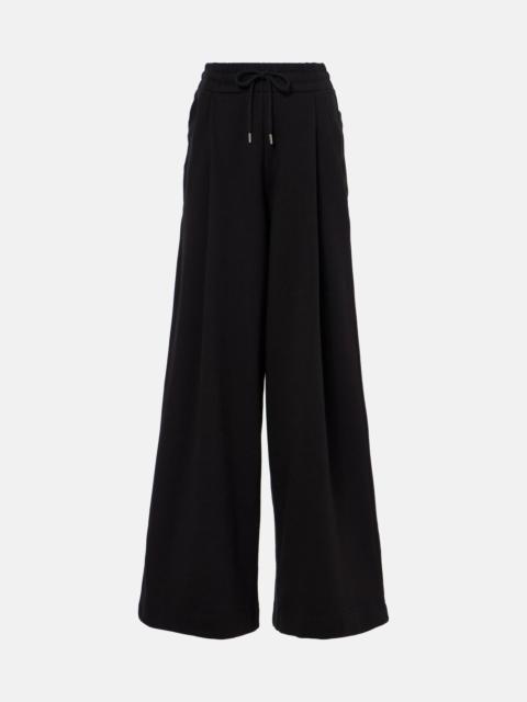 Cotton wide-leg pants