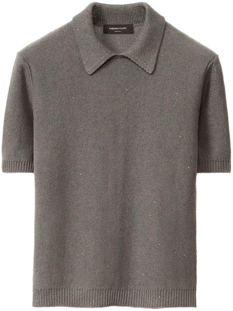 FABIANA FILIPPI fine-knit polo top