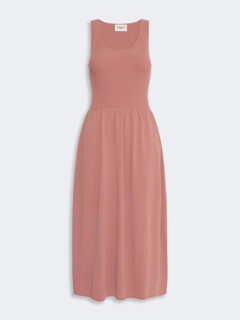 WEEKEND Max Mara CALIBRI Long viscose yarn dress - TERRA COTTA