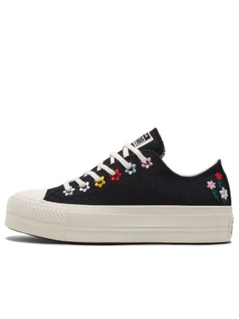 Converse (WMNS) Converse Chuck Taylor All Star Lift Platform Low 'Floral Embroidery' A02566C