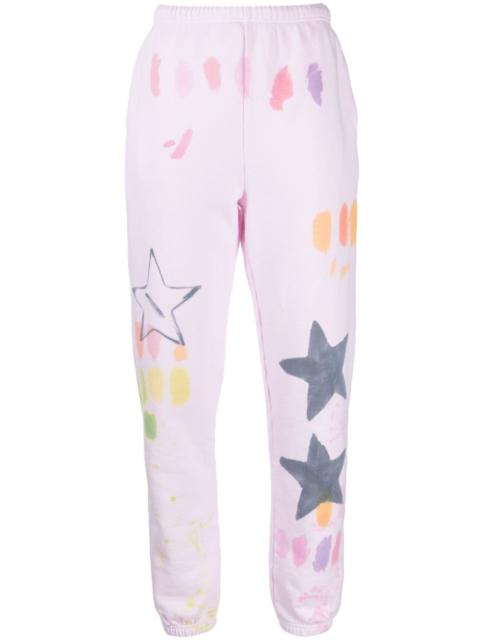 Collina Strada star-print cotton track pants