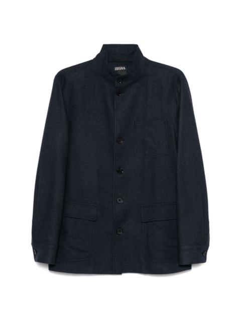 ZEGNA mélange-effect blazer