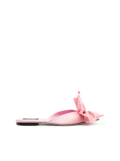 MSGM oversize bow-detail slippers