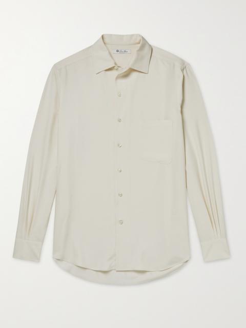 Loro Piana André Garment-Dyed Silk Shirt