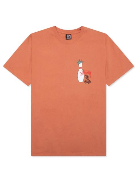 Stüssy KINGPIN PIGMENT DYED TEE - RUST